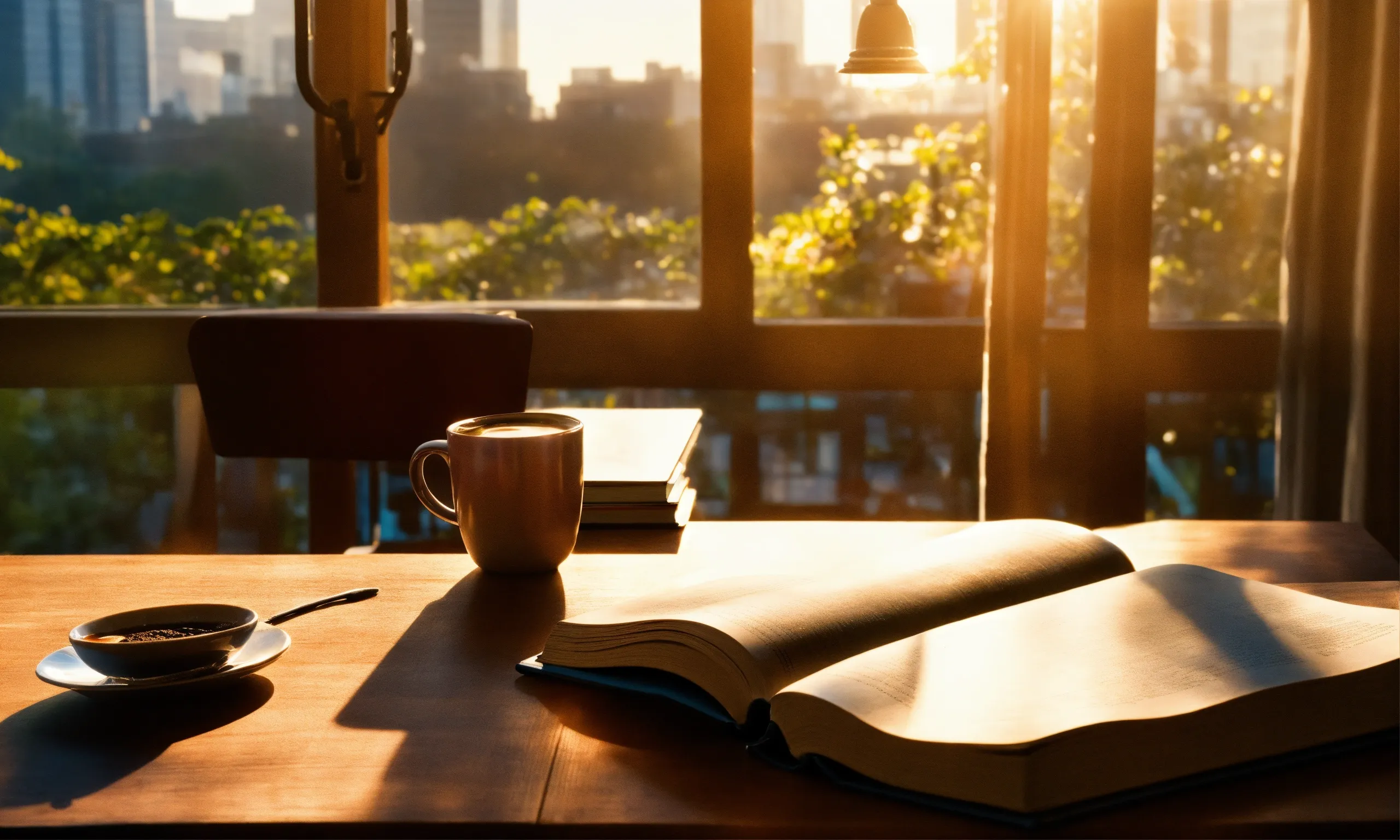 Morning light setup for energy